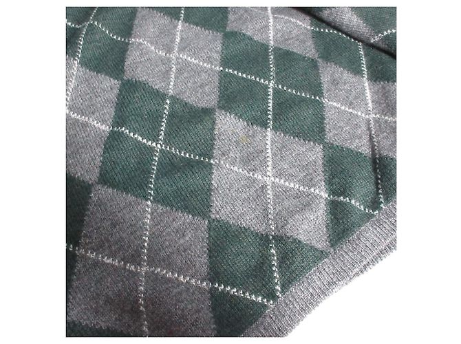 Valentino Garavani Argyle Wollstrickpullover Braun Grün - Ansicht 6