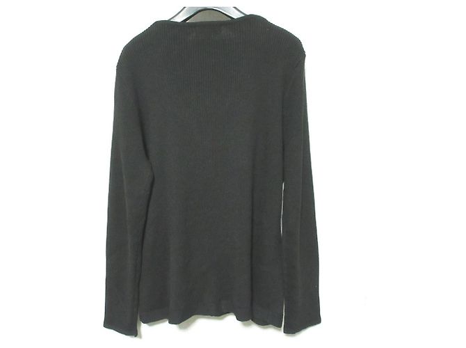 Autre Marque Calvin Klein Strickpullover mit Rippenstrick Schwarz - Ansicht 2
