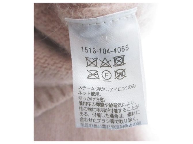 Autre Marque United Arrows Wollstrickpullover mit V-Ausschnitt Pink - Ansicht 5