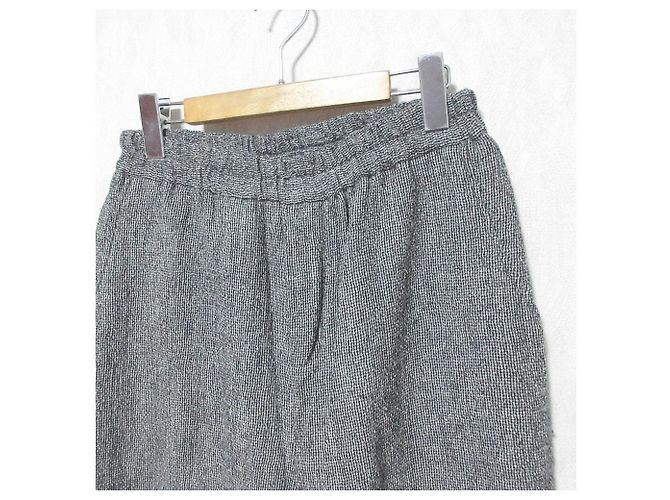 Autre Marque Pantaloni in lana comodi MidiUmi Marrone - vista 3