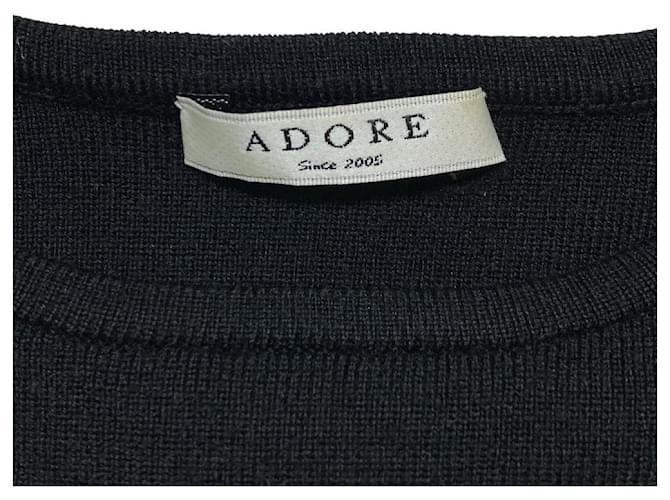 Autre Marque Wollstrickpullover ADORE Schwarz - Ansicht 4