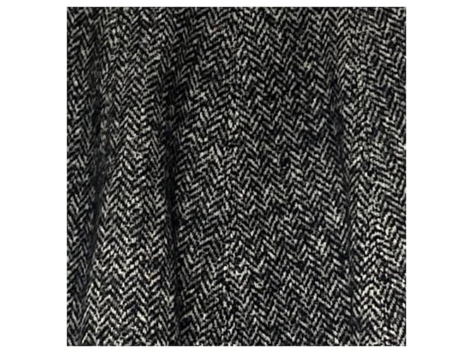 Autre Marque Falda de tweed con espiga MSGM Negro - vista 3