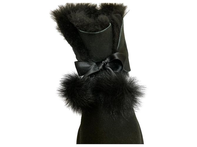 Autre Marque UGG GITA klassische Lammfellstiefel Schwarz - Ansicht 3