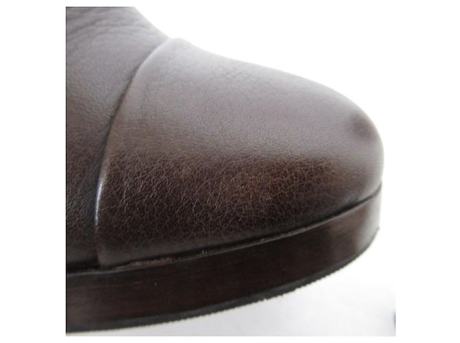 Autre Marque Stivaletti corti in shearling Bruno Magli Marrone - vista 12