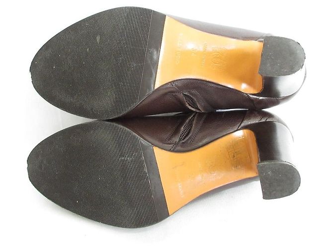 Autre Marque Stivaletti corti in shearling Bruno Magli Marrone - vista 5