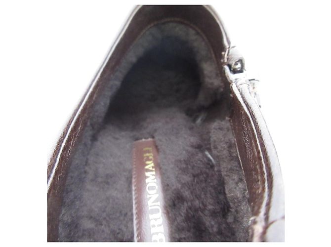 Autre Marque Stivaletti corti in shearling Bruno Magli Marrone - vista 6