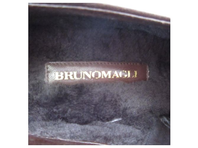 Autre Marque Stivaletti corti in shearling Bruno Magli Marrone - vista 7