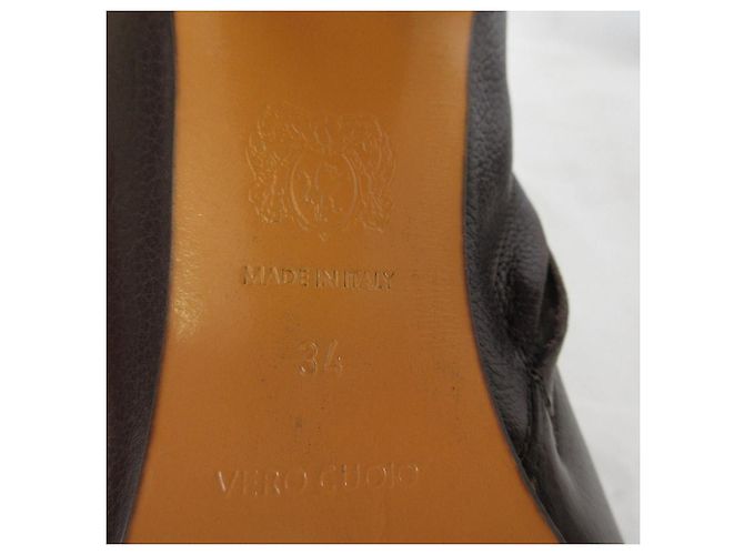 Autre Marque Stivaletti corti in shearling Bruno Magli Marrone - vista 9
