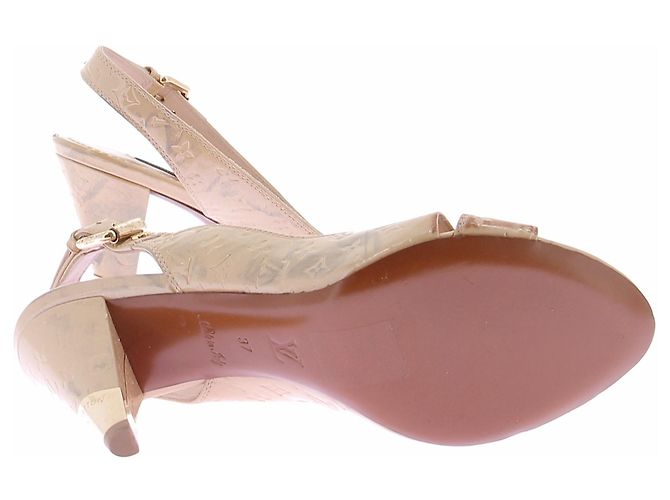 Louis Vuitton Sandalen aus Leder Gold Größe 37 Golden - Ansicht 4