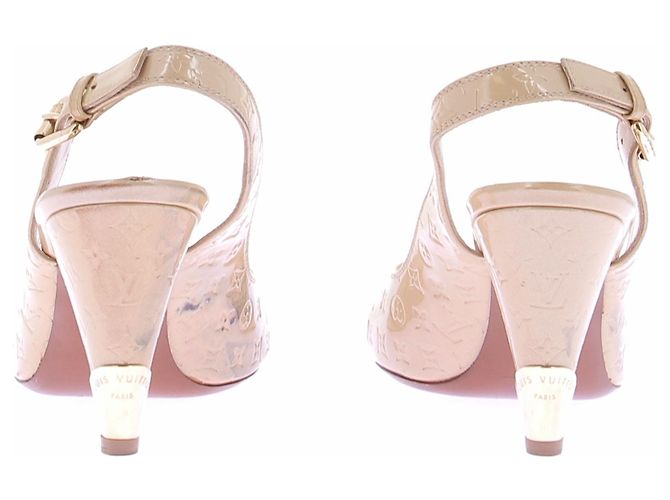 Louis Vuitton Sandalen aus Leder Gold Größe 37 Golden - Ansicht 6