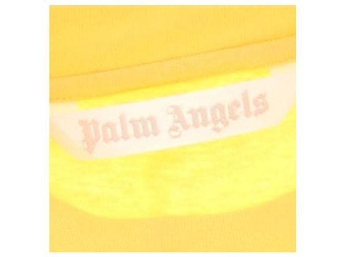 T-shirt Teddy Bear Palm Angels Gialla in Cotone Giallo - vista 5