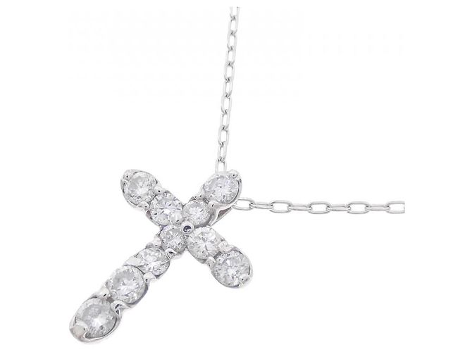 Autre Marque Collana in platino e diamanti Argento - vista 3