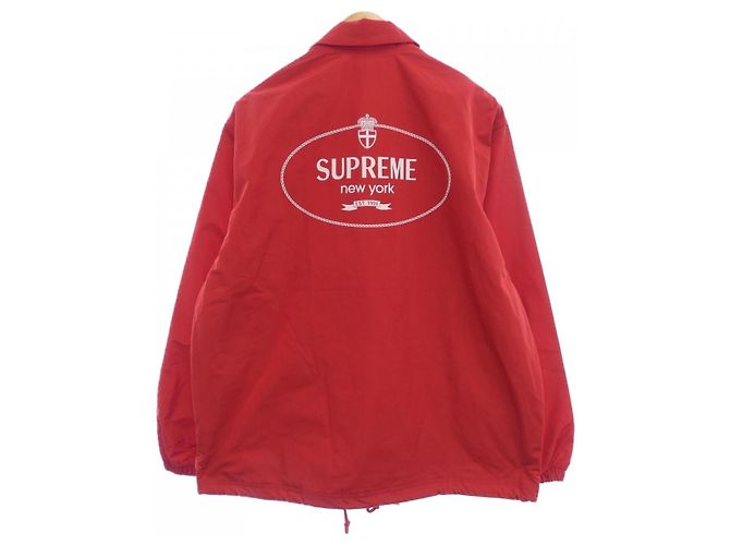 Veste Supreme CREST COACHES Rouge - vue 2