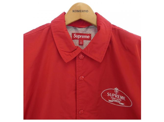 Veste Supreme CREST COACHES Rouge - vue 5
