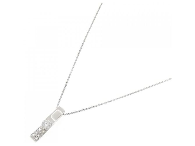 Autre Marque Collana di Diamanti PT900 PT850 Argento - vista 2