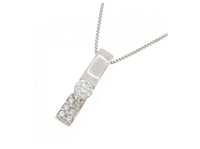 Autre Marque Collana di Diamanti PT900 PT850 Argento - vista 3