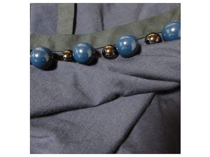 Top a maniche corte Louis Vuitton Ball Ribbon Blu Blu navy - vista 4