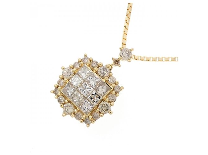 Autre Marque Collana con Diamanti Au750 D'oro - vista 3