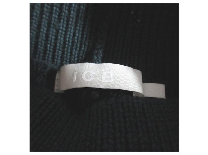 Autre Marque Chaleco de punto de lana y poliéster ICB Verde - vista 4