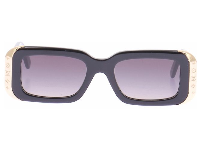 Louis Vuitton Occhiali da sole neri e oro Nero - vista 2