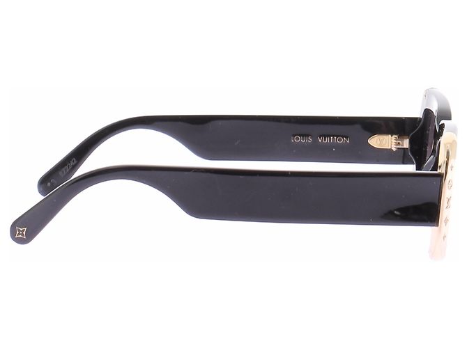 Louis Vuitton Occhiali da sole neri e oro Nero - vista 4