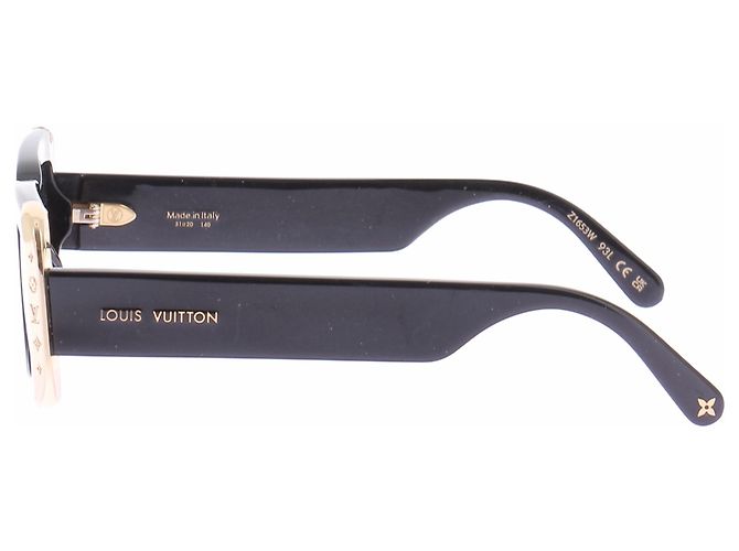 Louis Vuitton Occhiali da sole neri e oro Nero - vista 5