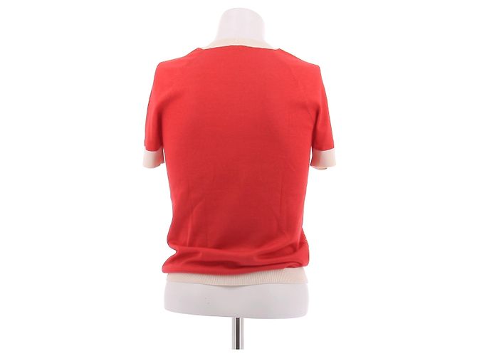 Hermès Top de tirantes de gala en cachemira roja - vista 2