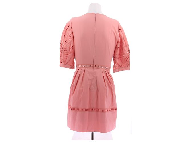 Vestido de algodón rosa Alberta Ferretti - vista 2
