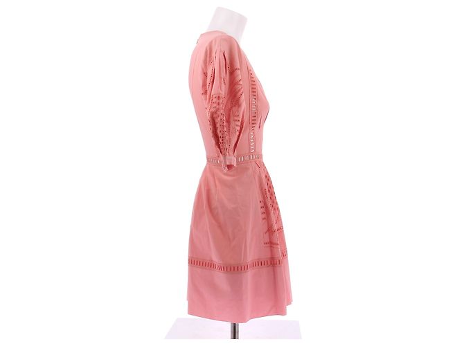 Vestido de algodón rosa Alberta Ferretti - vista 3