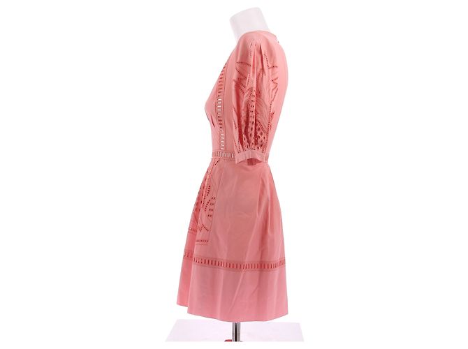 Vestido de algodón rosa Alberta Ferretti - vista 4