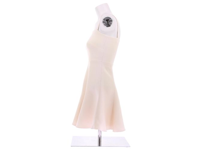 Dior Weißes Wollkleid mit Trägern - Ansicht 4