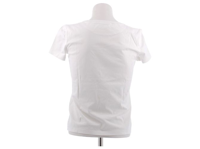 Hermès Camiseta blanca de algodón Blanco - vista 2
