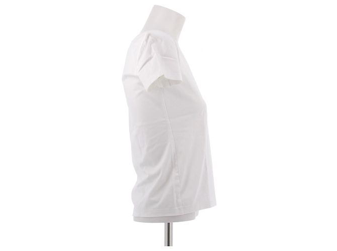 Hermès Camiseta blanca de algodón Blanco - vista 3