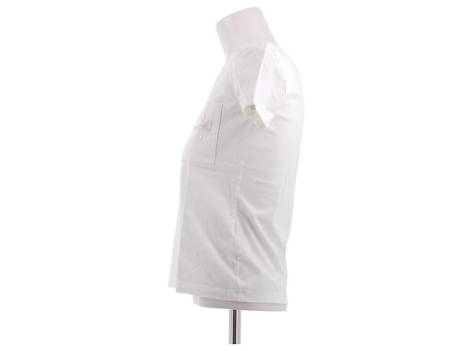 Hermès Camiseta blanca de algodón Blanco - vista 4