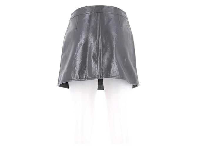Falda Courreges de algodón gris - vista 2