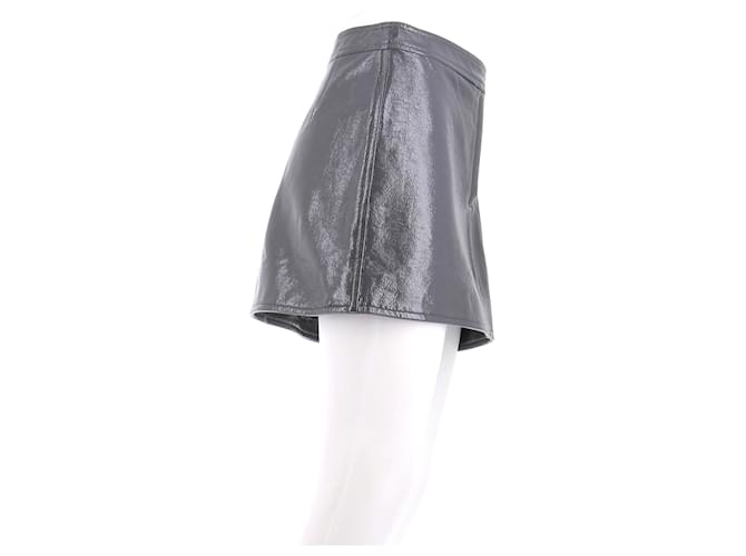 Falda Courreges de algodón gris - vista 3