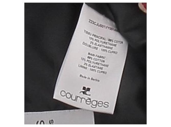 Falda Courreges de algodón gris - vista 6