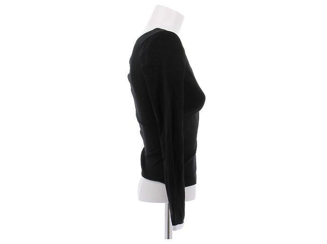 Top asimétrico negro de algodón Courreges - vista 3