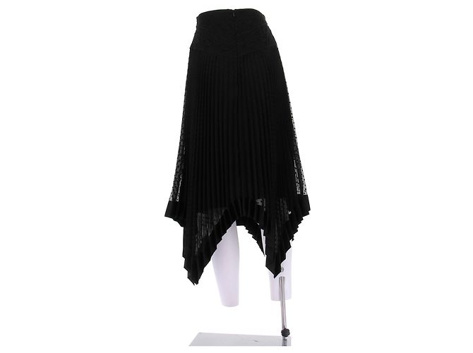 Falda plisada negra de viscosa Zimmermann Negro - vista 2