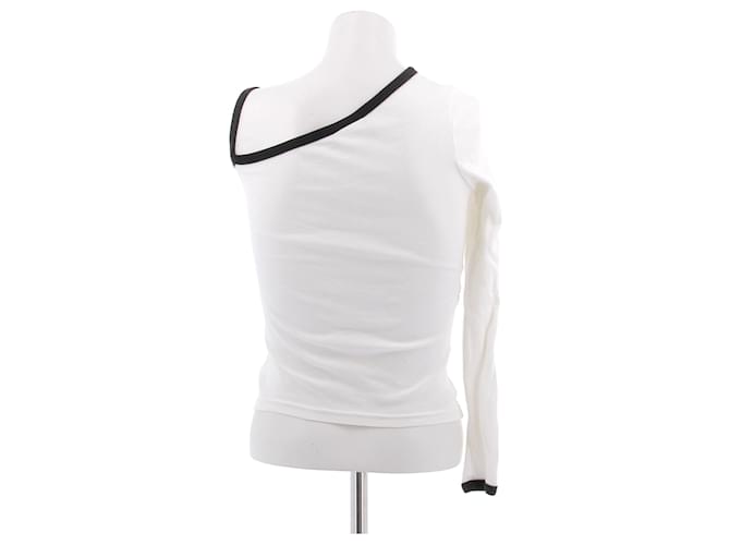 Courreges Top blanco asimétrico - vista 2