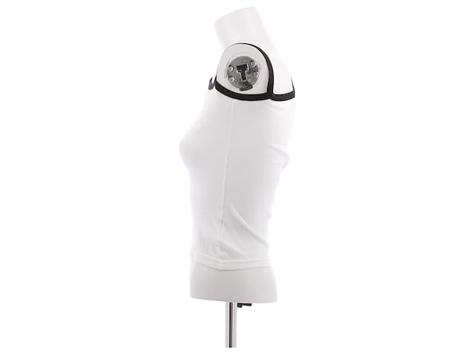 Courreges Top blanco asimétrico - vista 4