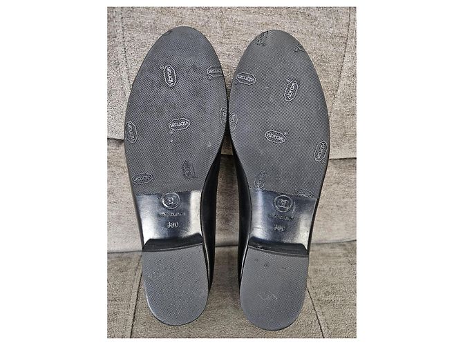 Chanel Bailarinas de cuero negro - vista 10