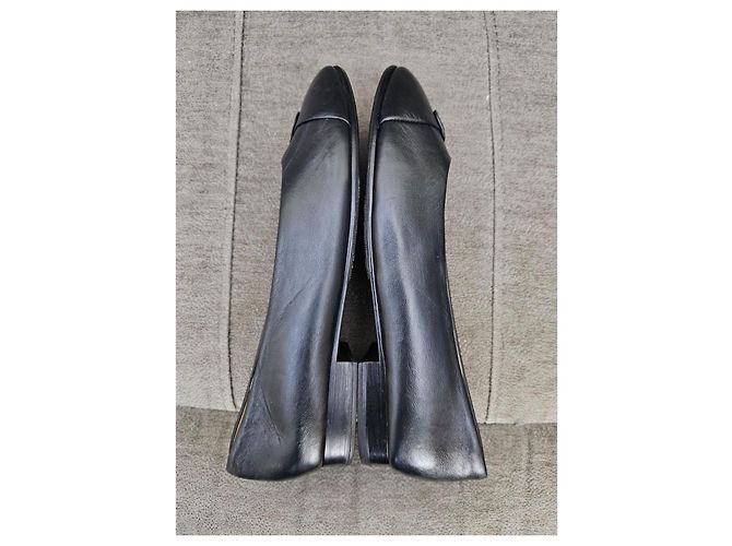 Chanel Bailarinas de cuero negro - vista 5