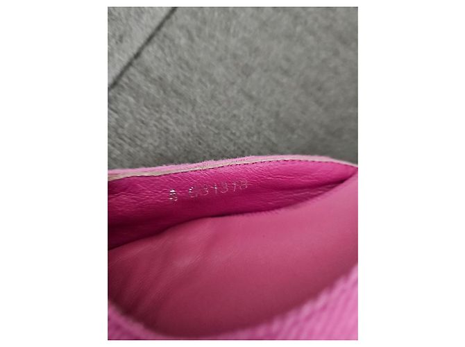 Chanel Décolleté slingback in velluto a coste rosa - vista 13