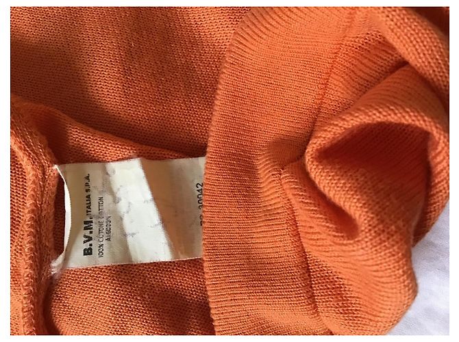 Top de punto plisado naranja Gianni Versace - vista 6