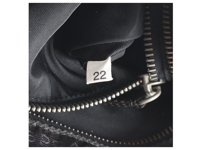 Borsa Tote Prada Tessuto Nylon Triangle Logo Nero - vista 10