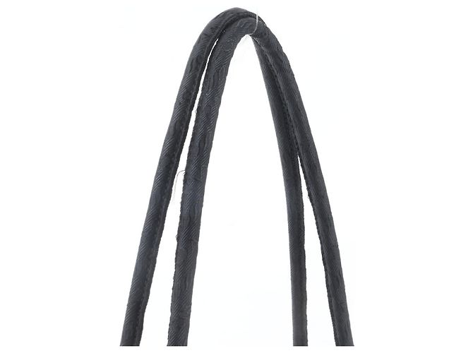 Borsa Tote Prada Tessuto Nylon Triangle Logo Nero - vista 2