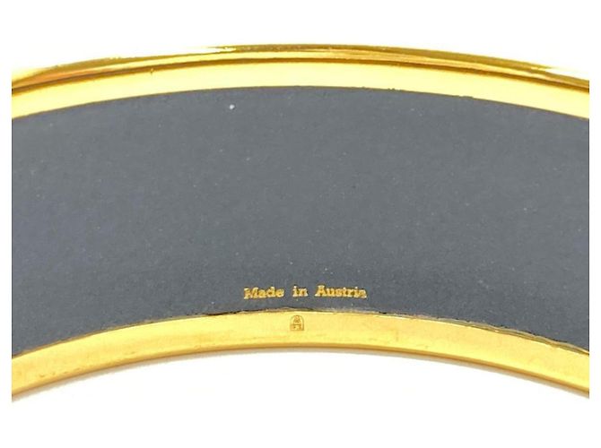 Hermès Bracciale rigido EMAGLE GM Hermes Nero D'oro - vista 4