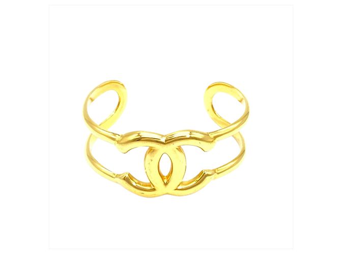 Timeless Bracciale rigido Chanel Vintage placcato oro D'oro - vista 2