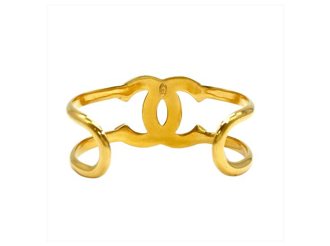 Timeless Bracciale rigido Chanel Vintage placcato oro D'oro - vista 3